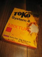 Eske med en ubrukt klosse, TOKO System 4 Mixture, 60 tallet