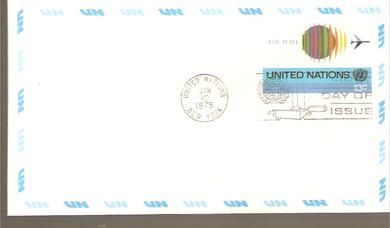 1975, FDC UNITED NATIONS,  10. januar