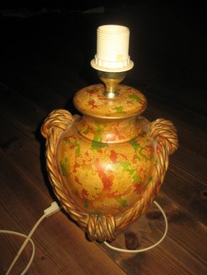 Pen sokkel til bordlampe ca 35 cm høg 60-70 tallet