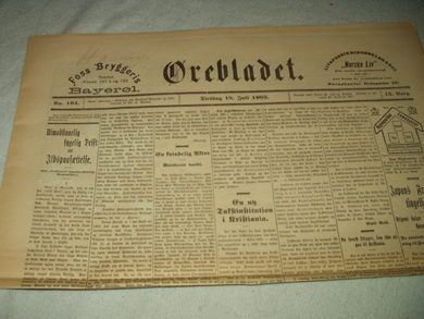 1905 nr 164 Ørebladet