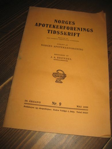 1930 nr 009 NORGES APOTEKERFORENINGS TIDSSKRIFT