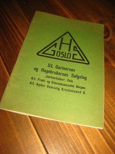 Pent hefte fra GHS OSLO (Gartnernes og Hagebrukernes Salslag) 40 tallet