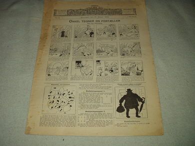 1906 nr 004 Første tillæg til Allers Familie Journal ONKEL TEGNER OG FORTELLER På baksida:Sandbadet