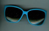 Briller fra 60-70 tallet blå