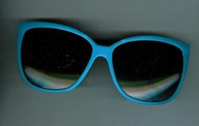 Briller fra 60-70 tallet blå