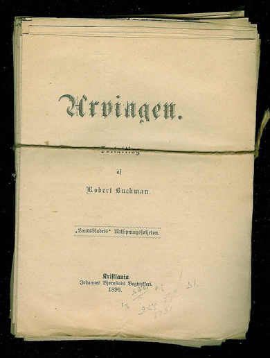 Robert Buckman: Arvingen. 1896