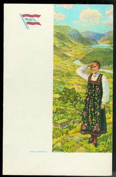 Meny fra M/S SAGAFJORD 18 juni 1966