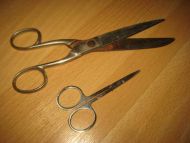 Lot stor og lita saks fra skredder 60 tallet