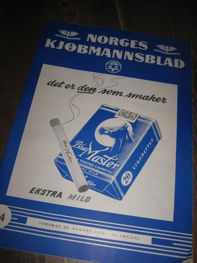 1956 nr 034 NORGES KJØBMANNSBLAD BLUE MASTER