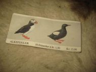 Frimerkehefte med noen merker, 