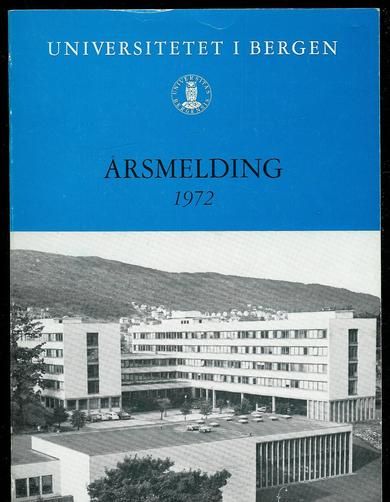 UNIVERSITETET I BERGEN 1972