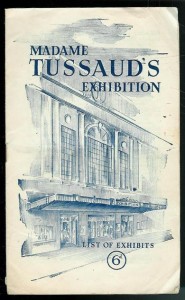Brosjyre for MADAME TUSSAUD'S EXHIBITION. LIST OF EXHIBITS.1951.
