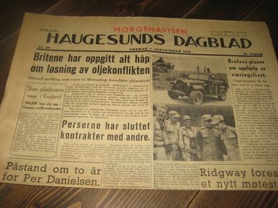 1951 nr 207 HAUGESUNDS DAGBLAD