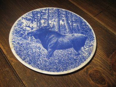 FAUNA NORVEGICA. ELG. Porsgrunn. Reklamesak fra OSRAM. 