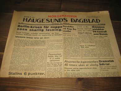 1948 nr 184 HAUGESUNDS DAGBLAD