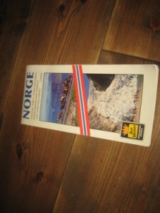 Turistkart NORGE, 1993. 