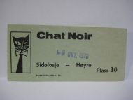1970, 9. oktober, Chat Noir.