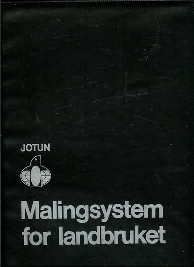 Mappe fra Jotun: Malingssystem for landbruket. 70 tallet