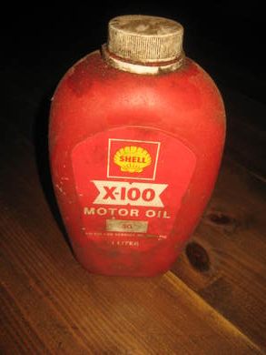 Tom plastflaske SHELL X-100 MOTOROIL dette er nr 2