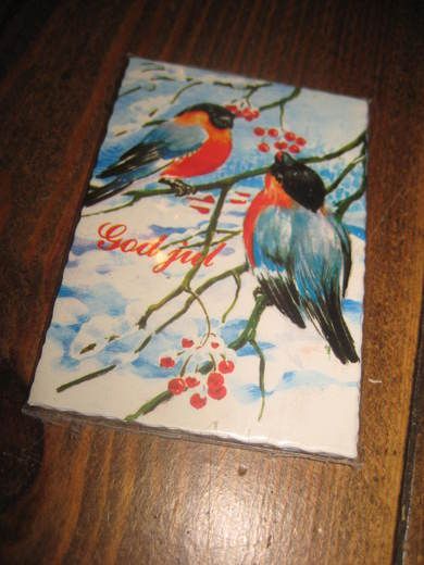 Pakke julelapper ubrukt 80 tallet Dette er pakke nr 4