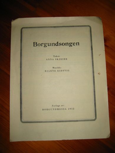 Borgundsongen. 1952.