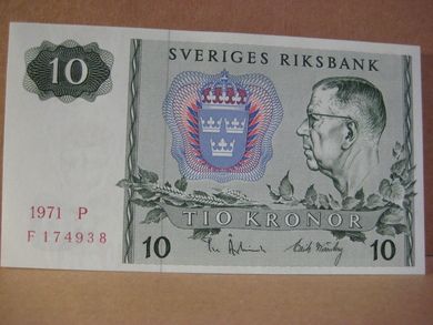 1971 P F174938 10 KRONOR