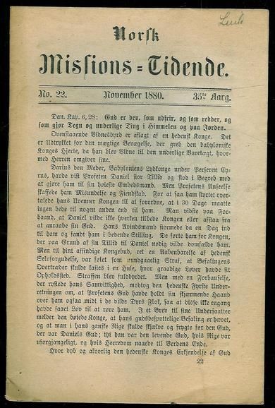 1880 nr 022 Norsk Missions Tidende