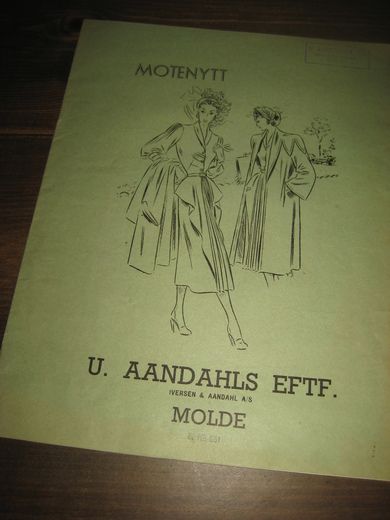 1951,nr 2,  MOTENYTT. Fra U. AANDAHLS EFTF, MOLDE.