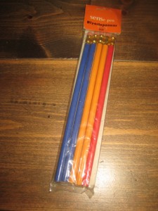 Uåpna pakke blyanter, 70-80 tallet. 