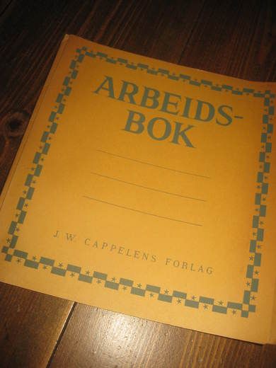 Omslaget til ARBEIDSBOK 60 tallet