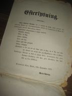 Efterlysning fra Romsdals Amt, 1876.
