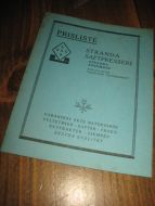 Ubrukt PRISLISTE fra Stranda Saftpresseri 60 tallet