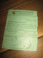 BANKGIRO KVITERING fra AALESUND SPAREBANK, 28.10.65.
