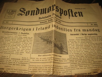 1921,nr 157, Søndmørsposten