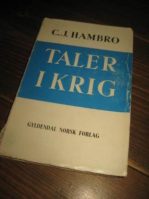 HAMBRO: TALER I KRIG. 1945.