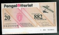 1987 trekning nr 882 Pengelotteriet