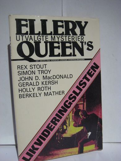 ELLERY QUEEN'S UTVALGTE MYSTERIER LIKVIDERINGSLISTEN 1980