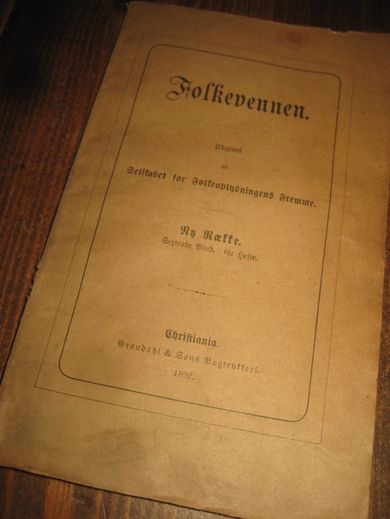 Folkevennen Et tidsskrift Et udvalgt Folk 1892