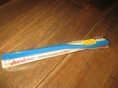 Ubrukt tannkost i uåpna emballaske Jordan HARD 80 tallet Blå