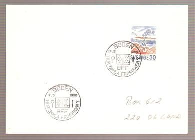 1968 17 5 BODEN HUR SAMLA FRIMERKEN ?