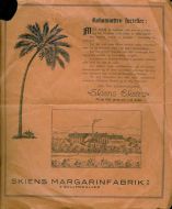 Reklamesak fra Skiens Margarinfabrik