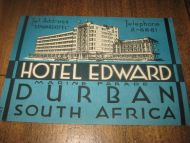 HOTEL EDWARD DURBAN SOUTH AFRICA 50 tallet