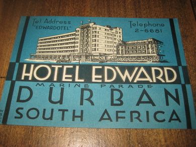 HOTEL EDWARD DURBAN SOUTH AFRICA 50 tallet