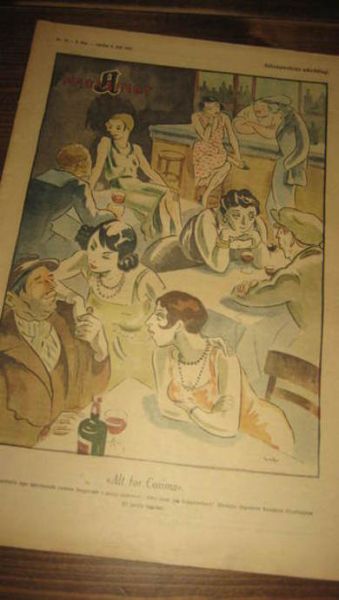 1932 nr 028 A MAGASINET Originaltegning for A Magasinet av William Lunden