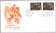 1977, 19. SEPT, COMBAT RACISM, FDC FRA UNITED NATIONS.