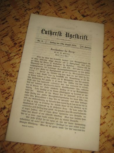 1878 nr 006 Luthers Ugeskrift
