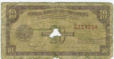 1949 TEN TAVOS fra Philliphines