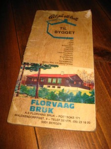 Reklamefolder fra FLORVAAG BRUK, 1976. 60 SIDER, MED PRISER PÅ VARER FRA DEN TID. 