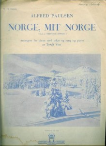 ALFRED PAULSEN: NORGE, MIT NORGE. Tekst av Theodor Caspari. 1939