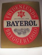 Frydenlund Bryggeri BAYERØL 50 tallet